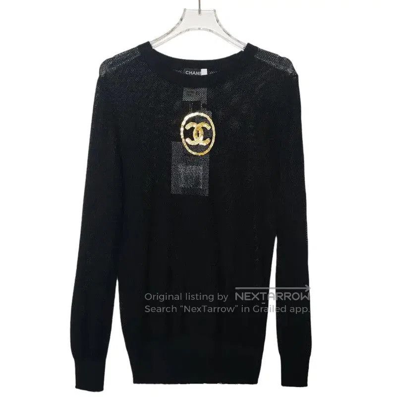 Chanel Chanel Black Women's Pullover Sweater . Size M / US 6-8 / IT 42-44 - 1 Thumbnail