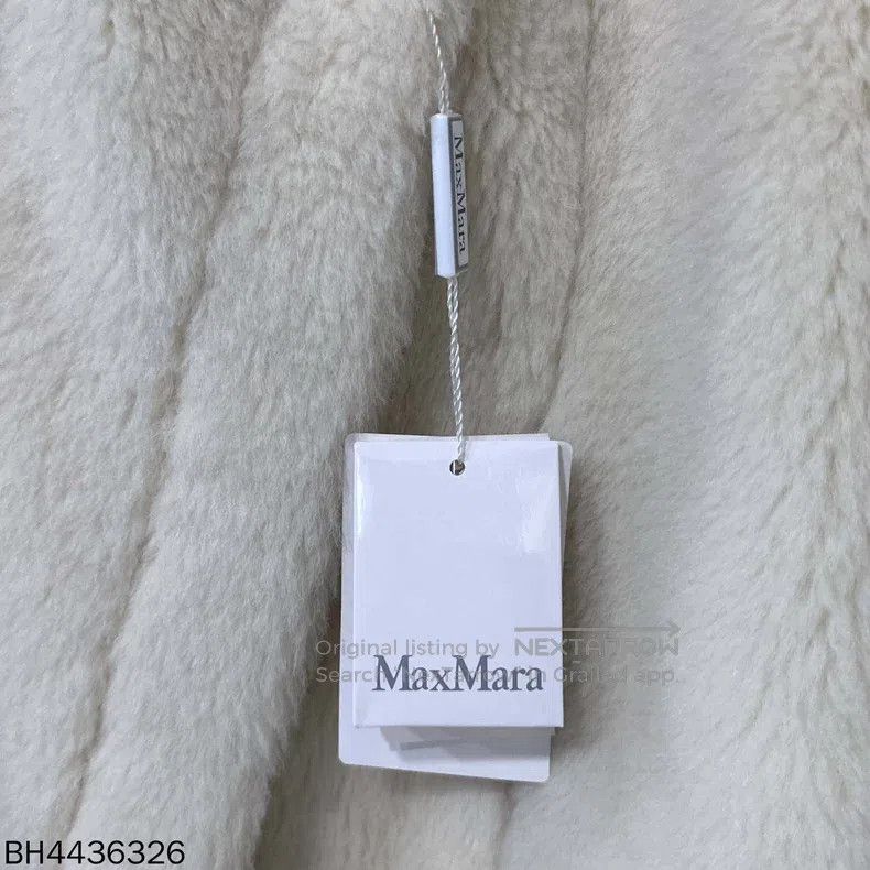 Max Mara Max Mara one-size-fits-all Cream Teddy Cloak Coat Size S / US 4 / IT 40 - 6 Thumbnail