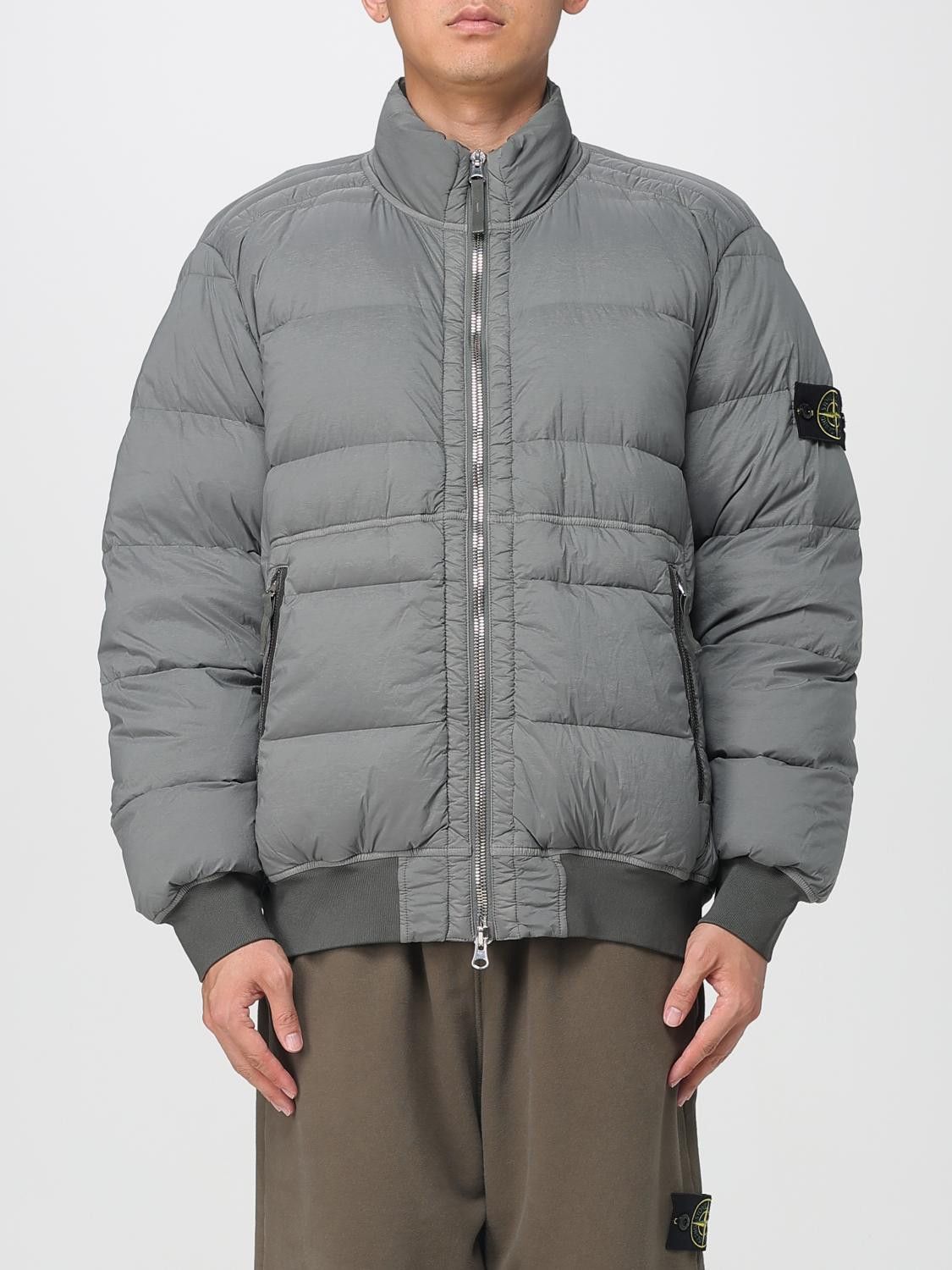 Stone Island Jacket Men Charcoal