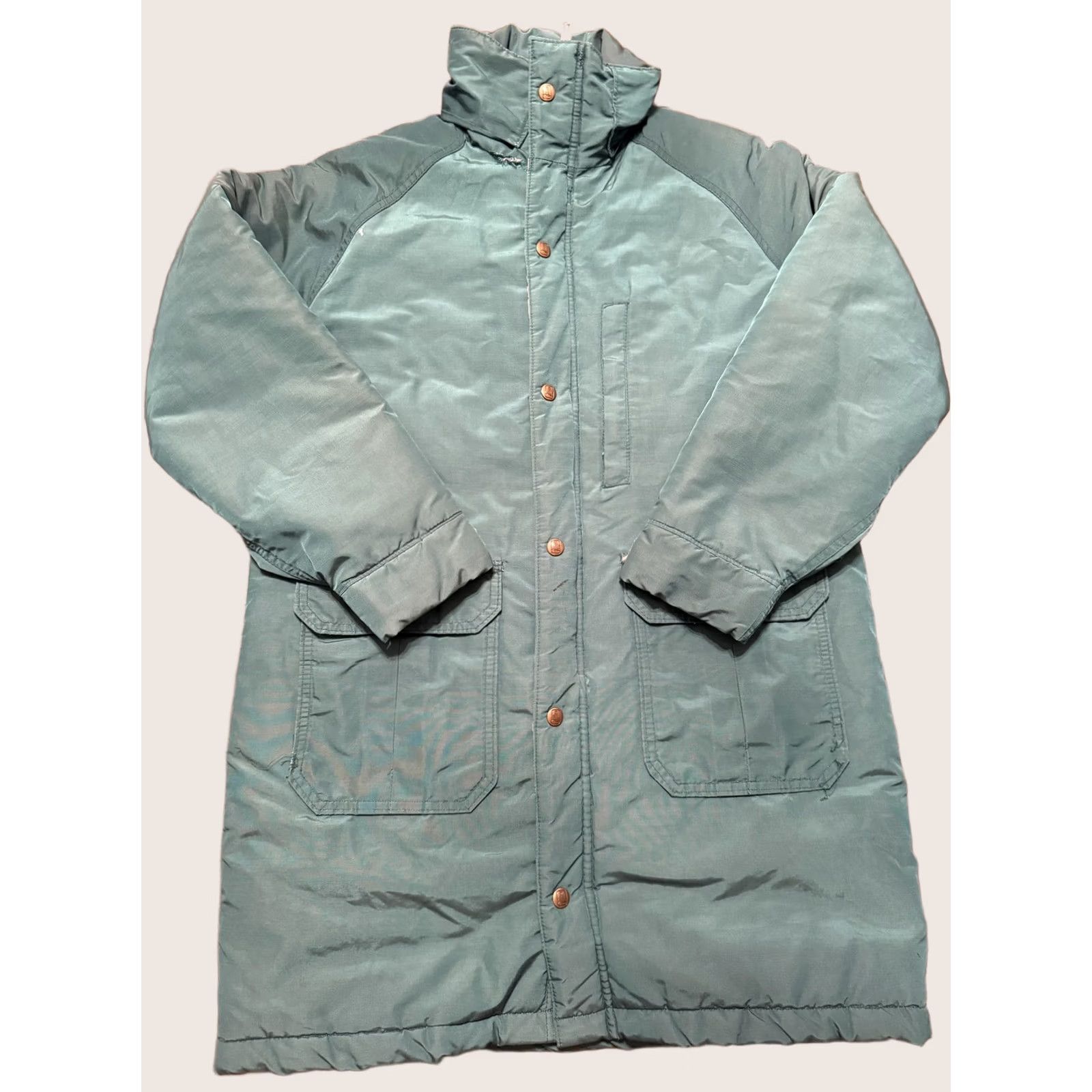 Lands' End VINTAGE Lands' End Parka Coat Mens M Green Insulated Raglan Made in USA 90s Size US M / EU 48-50 / 2 - 1 Thumbnail