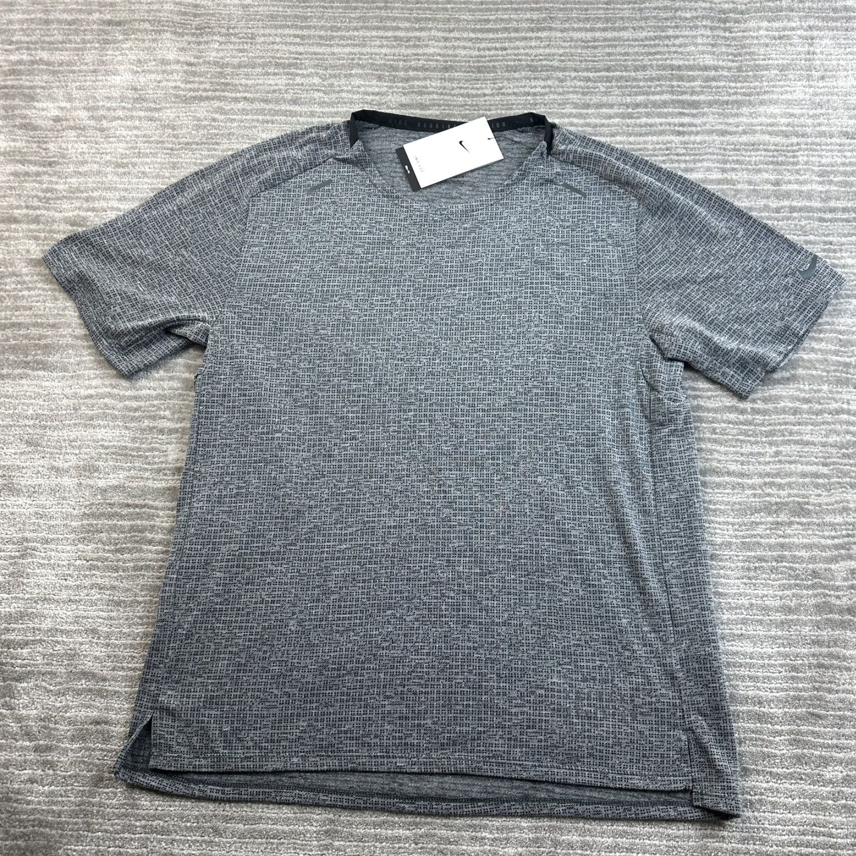 Nike Nike Shirt Mens Medium Gray Slim Fit Gym Training Running Dri Fit Size US M / EU 48-50 / 2 - 2 Thumbnail