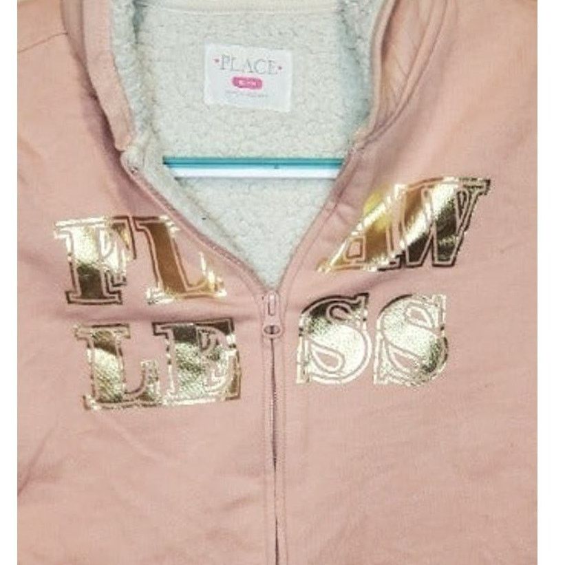 Other Girls Pink Hooded Fleece Sweater XL (14) Childrens Place Size XL / US 12-14 / IT 48-50 - 4 Thumbnail