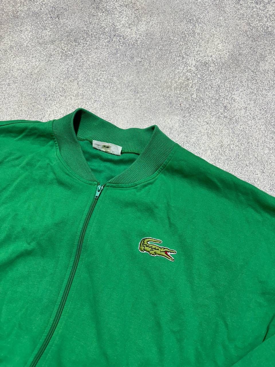 Japanese Brand × Lacoste × Vintage 🐊 Vintage Lacoste Zip Hoodie Bomer Jacket Green Y2K Size US M / EU 48-50 / 2 - 5 Thumbnail
