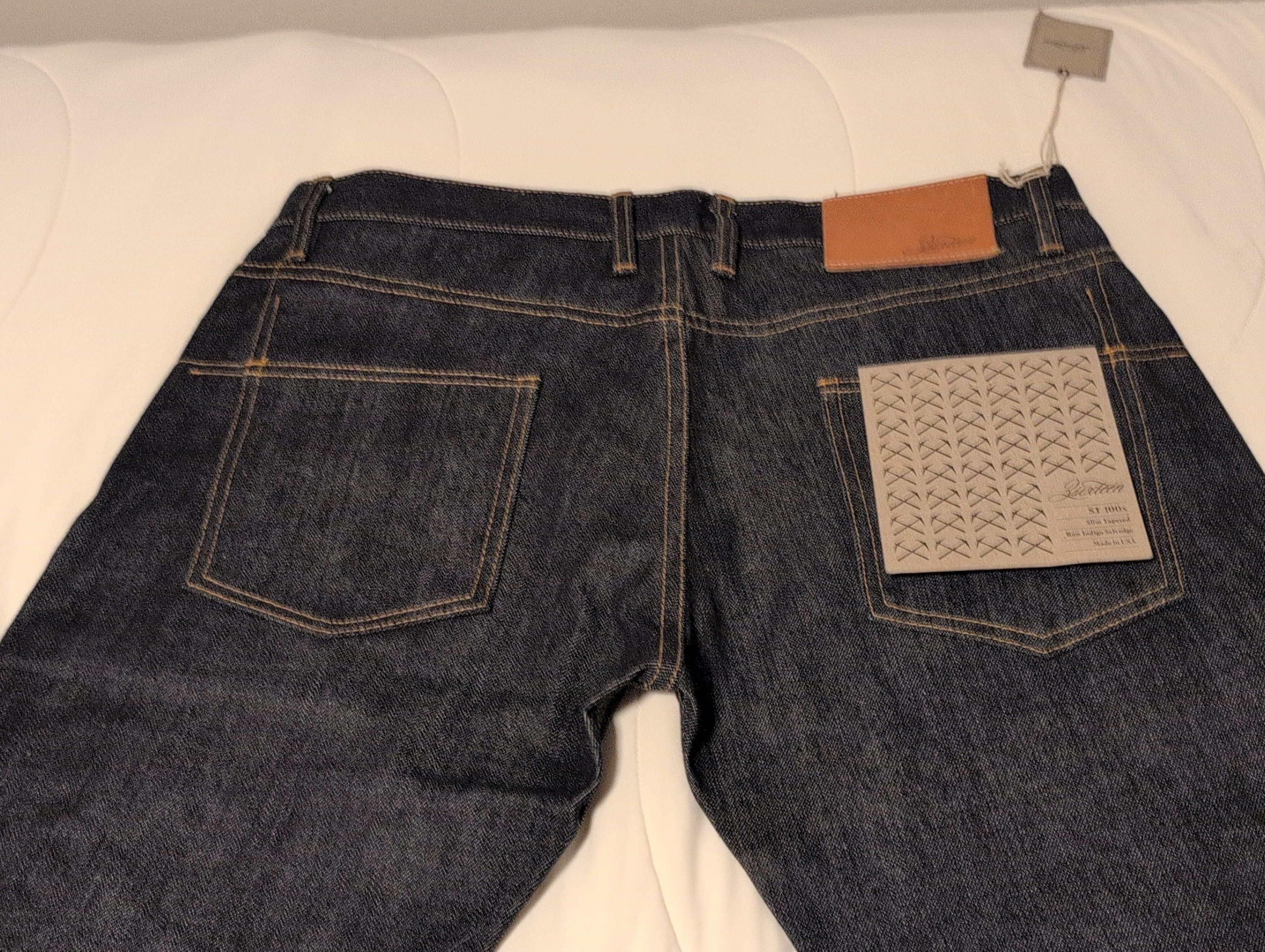 Other 3sixteen ST-100x Slim Tapered Raw Indigo Selvedge Jeans Size US 34 / EU 50 - 13 Thumbnail