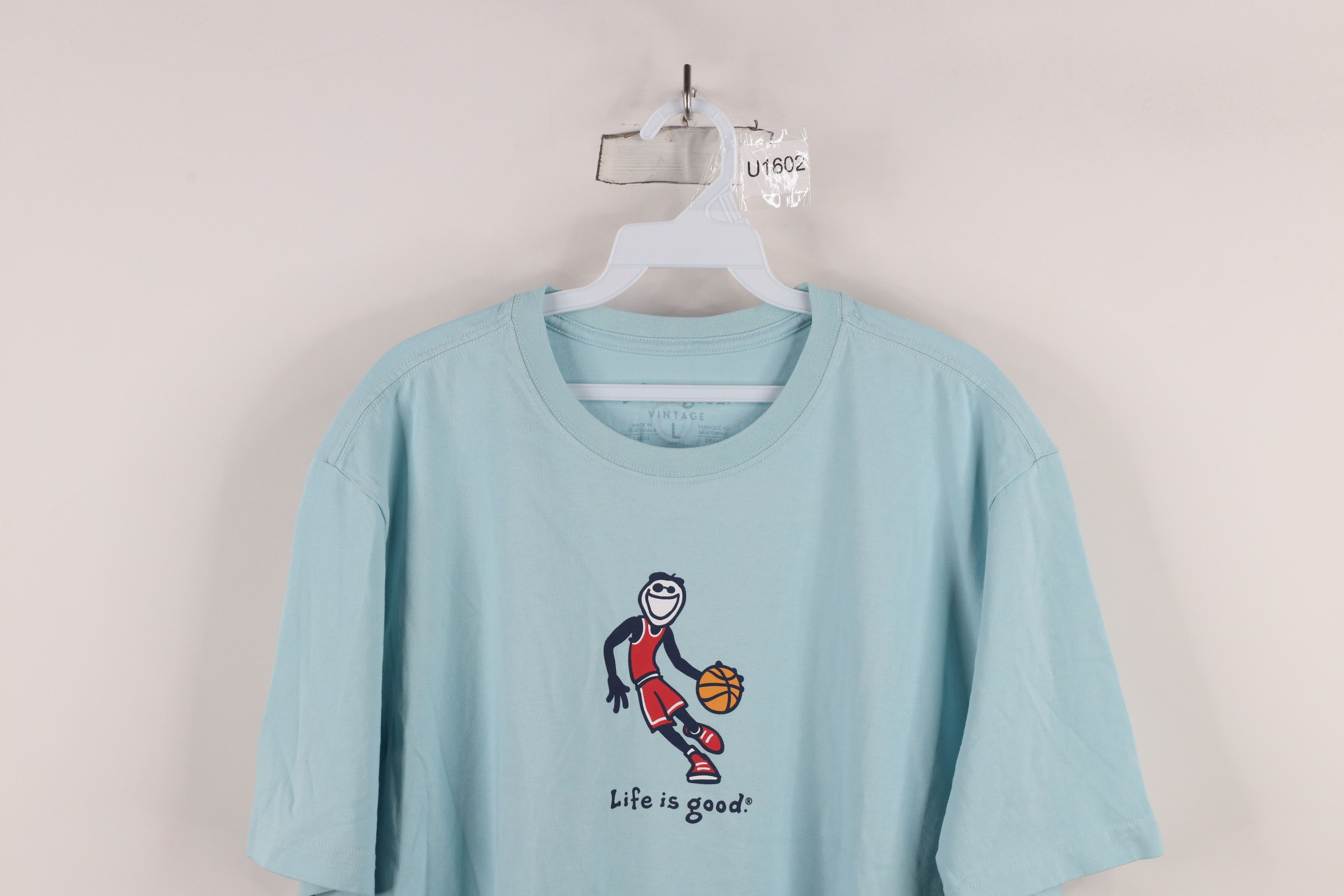 Life is Good × Vintage Vintage Life Is Good Basketball Short Sleeve T-Shirt Blue Size US L / EU 52-54 / 3 - 2 Thumbnail