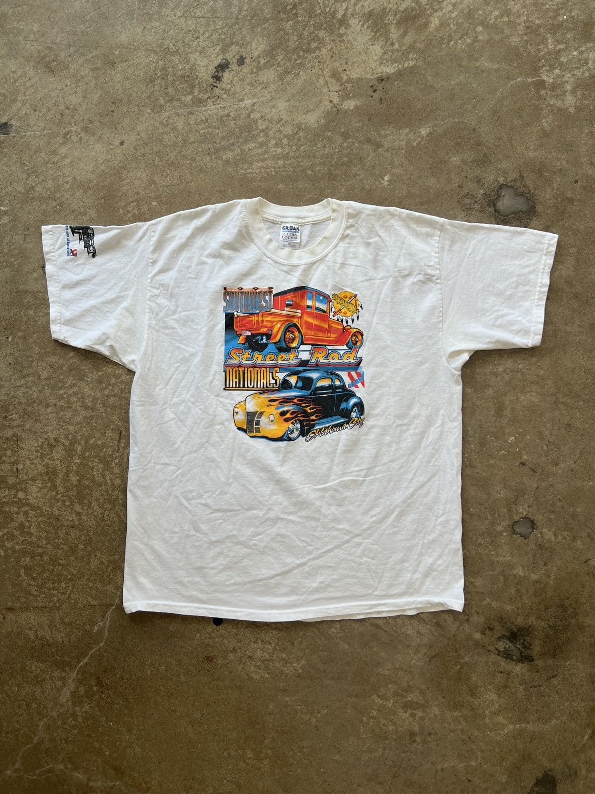 NASCAR Vintage 1999 Street Rod Nationals OKC Racing Tee XXL Size US XXL / EU 58 / 5 - 2 Thumbnail