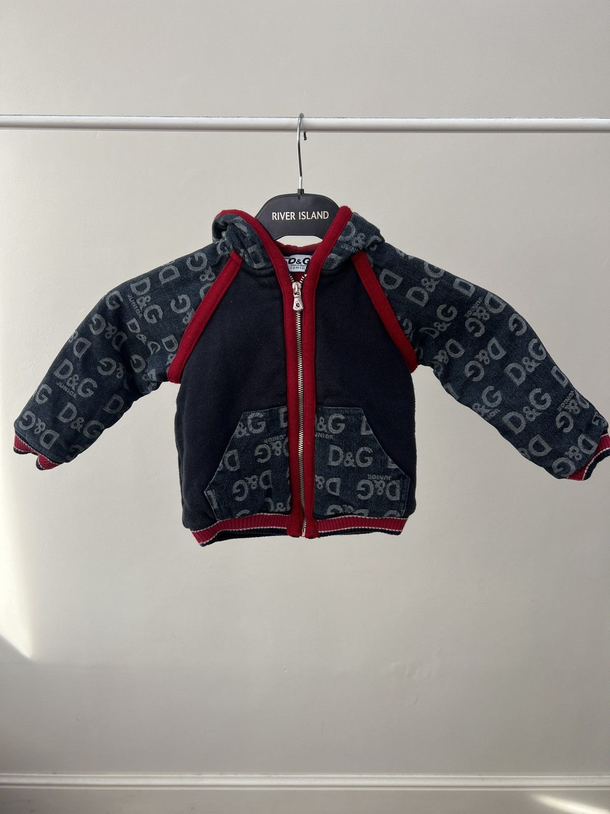 Dolce & Gabbana Vintage Dolce & Gabbana Junior Zip Over Print Hoodie Size US XXS / EU 40 - 3 Thumbnail