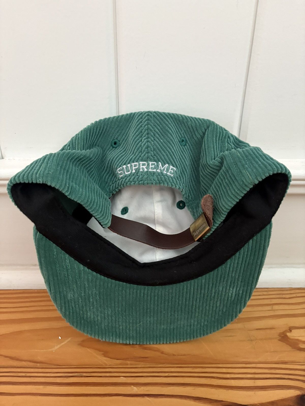 Supreme Supreme Green Corduroy S Logo 6-Panel Hat | Grailed