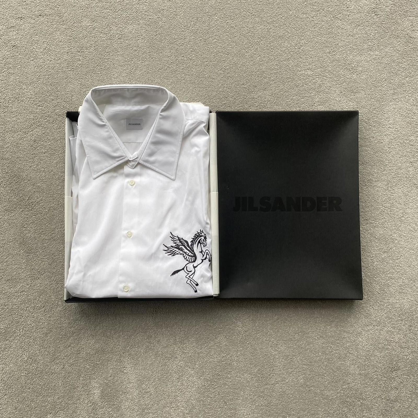 Jil Sander Jil Sander Embroidered Button Down Shirt Size US XL / EU 56 / 4 - 1 Thumbnail