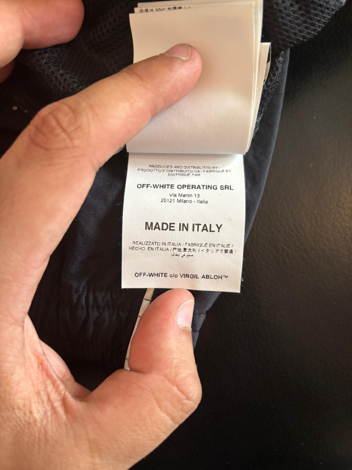 OFF White Black Track Pants