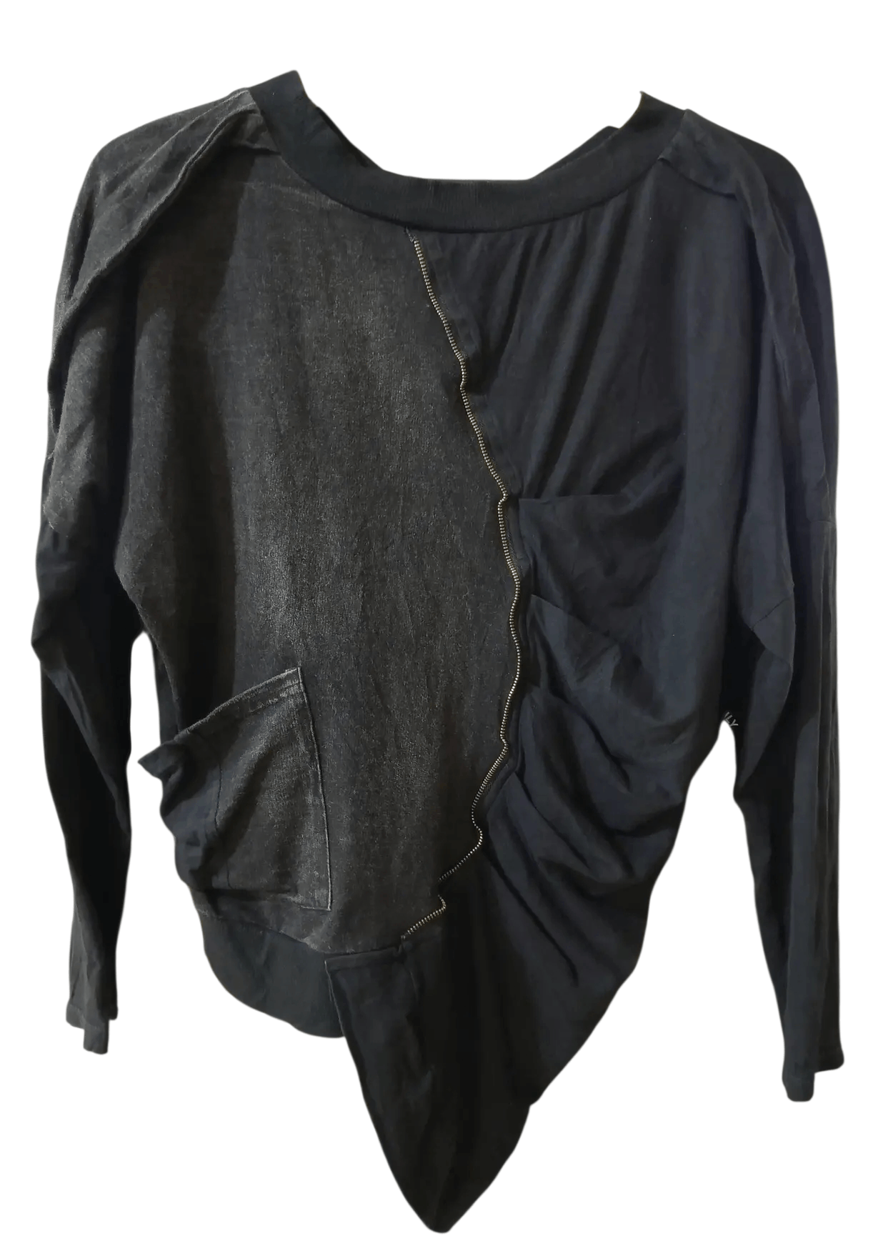 Vintage SD Deconstructed Asymmetrical Zip Jacket Size S / US 4 / IT 40 - 5 Thumbnail