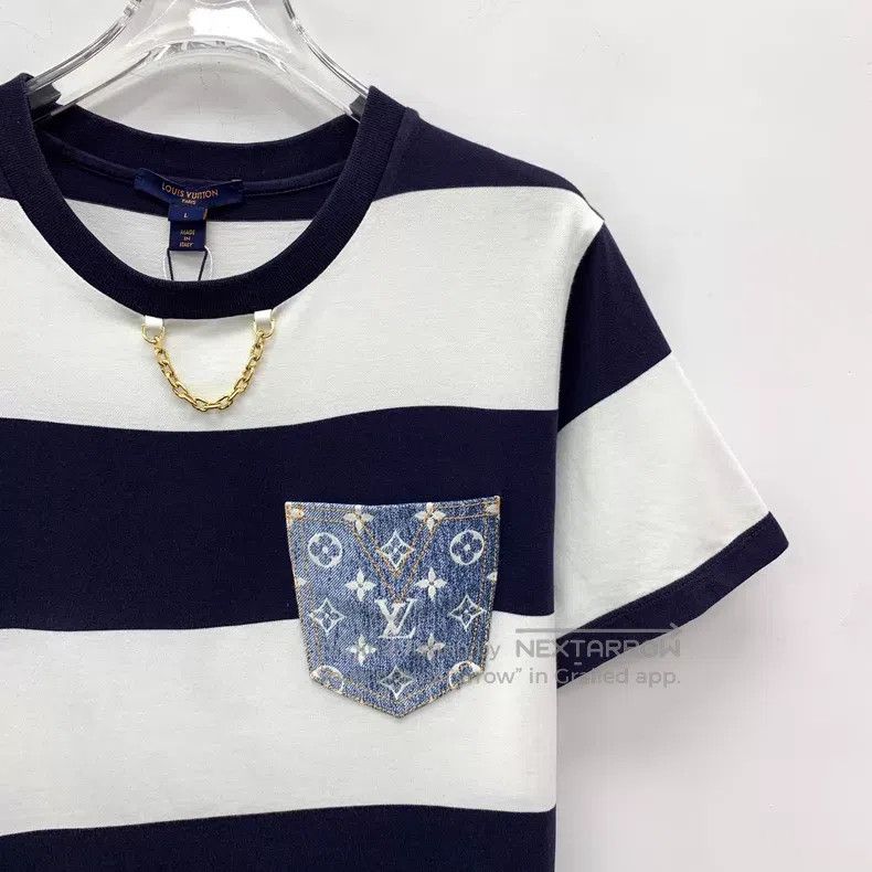 Louis Vuitton Louis Vuitton 22 color-block striped pocket denim presbyop Size L / US 10 / IT 46 - 3 Thumbnail