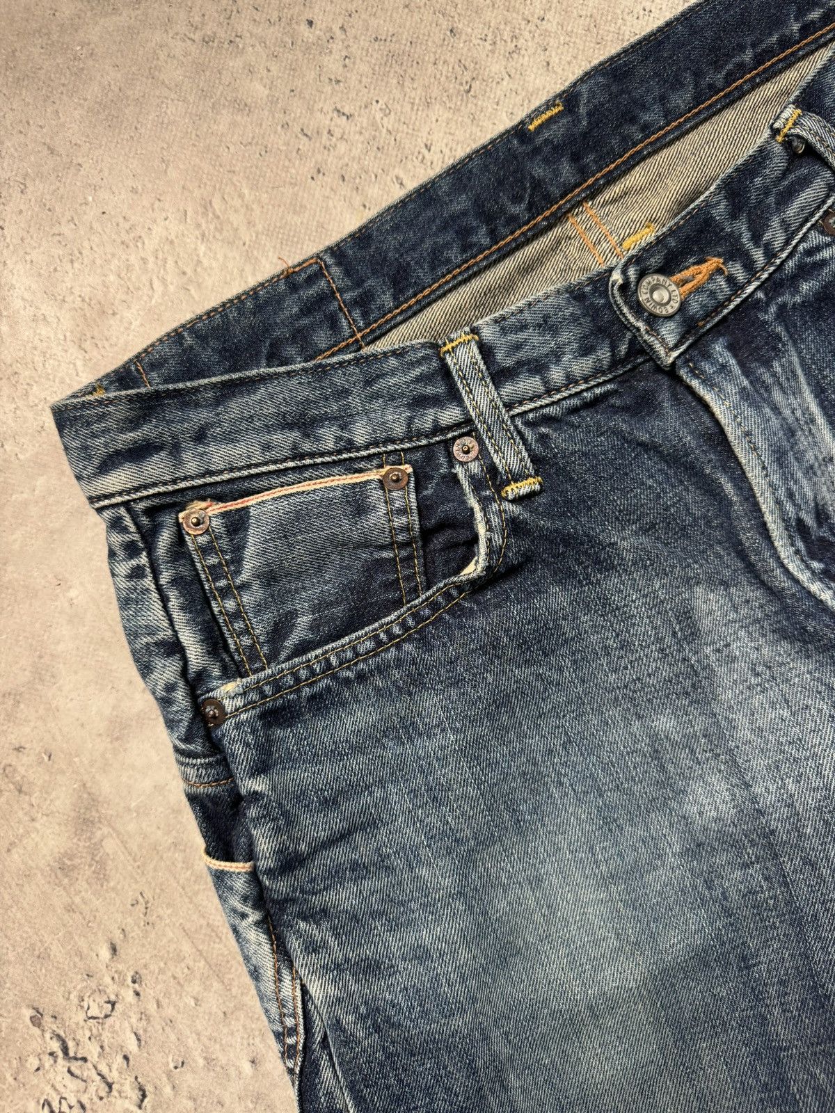 Edwin Edwin selvage patchwork japanese jeans pants Size US 31 - 4 Thumbnail