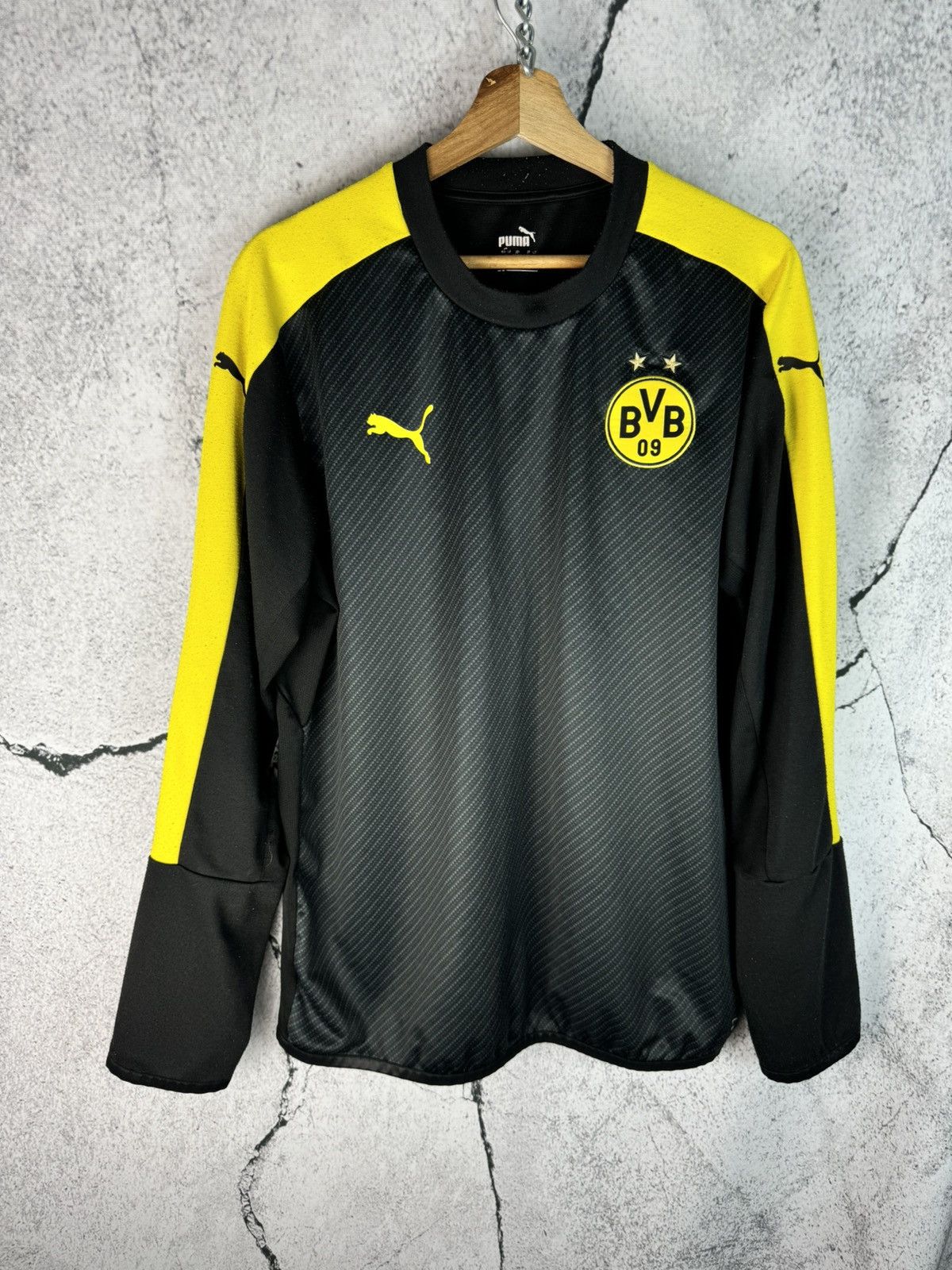 Puma Puma Borussia Dortmund Soccer Long Sleeve sweatshirt Jersey Size US L / EU 52-54 / 3 - 1 Thumbnail
