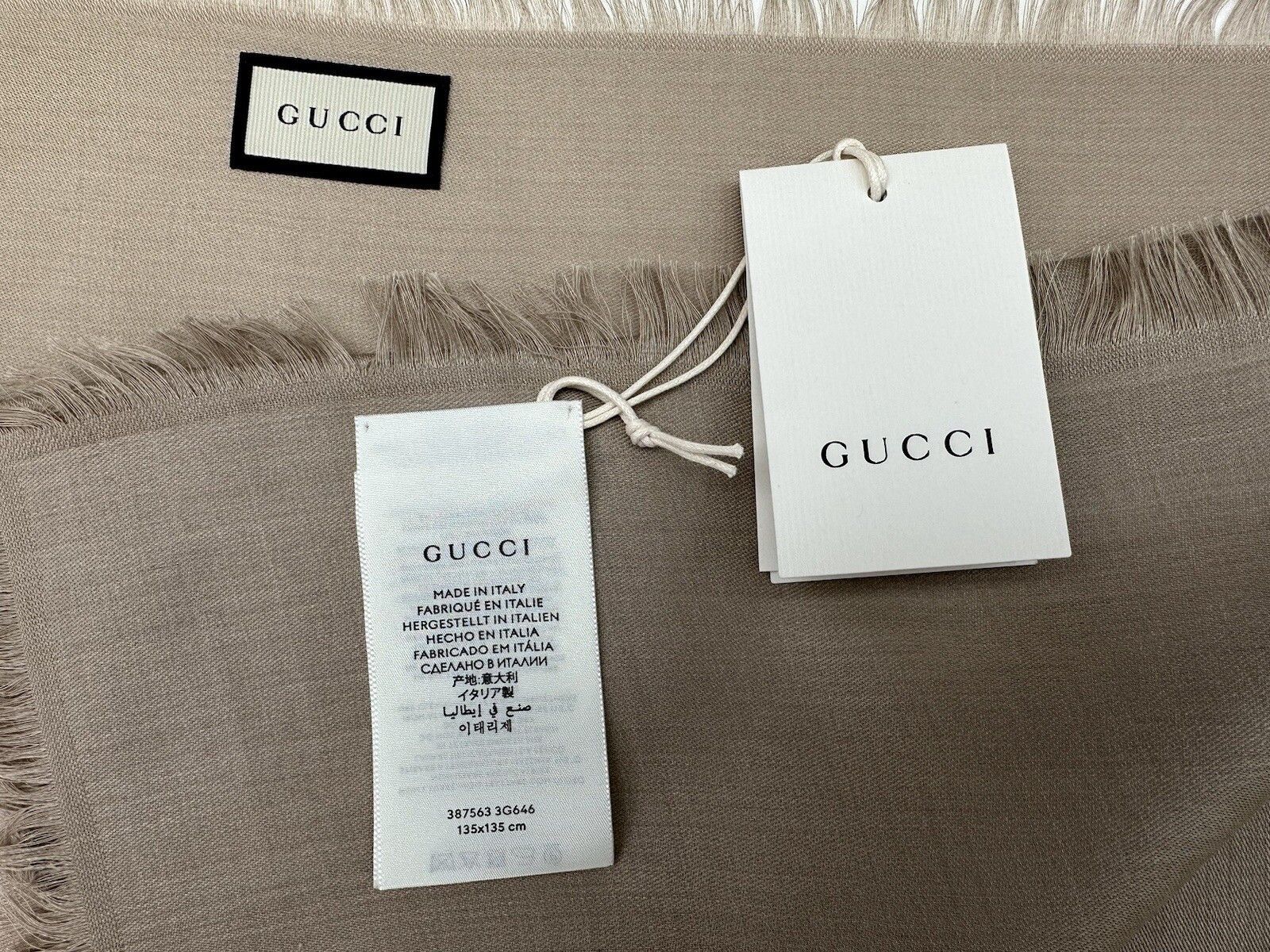 Gucci 135x135cm New Gucci Scarves Wool/Silk Size ONE SIZE - 7 Thumbnail