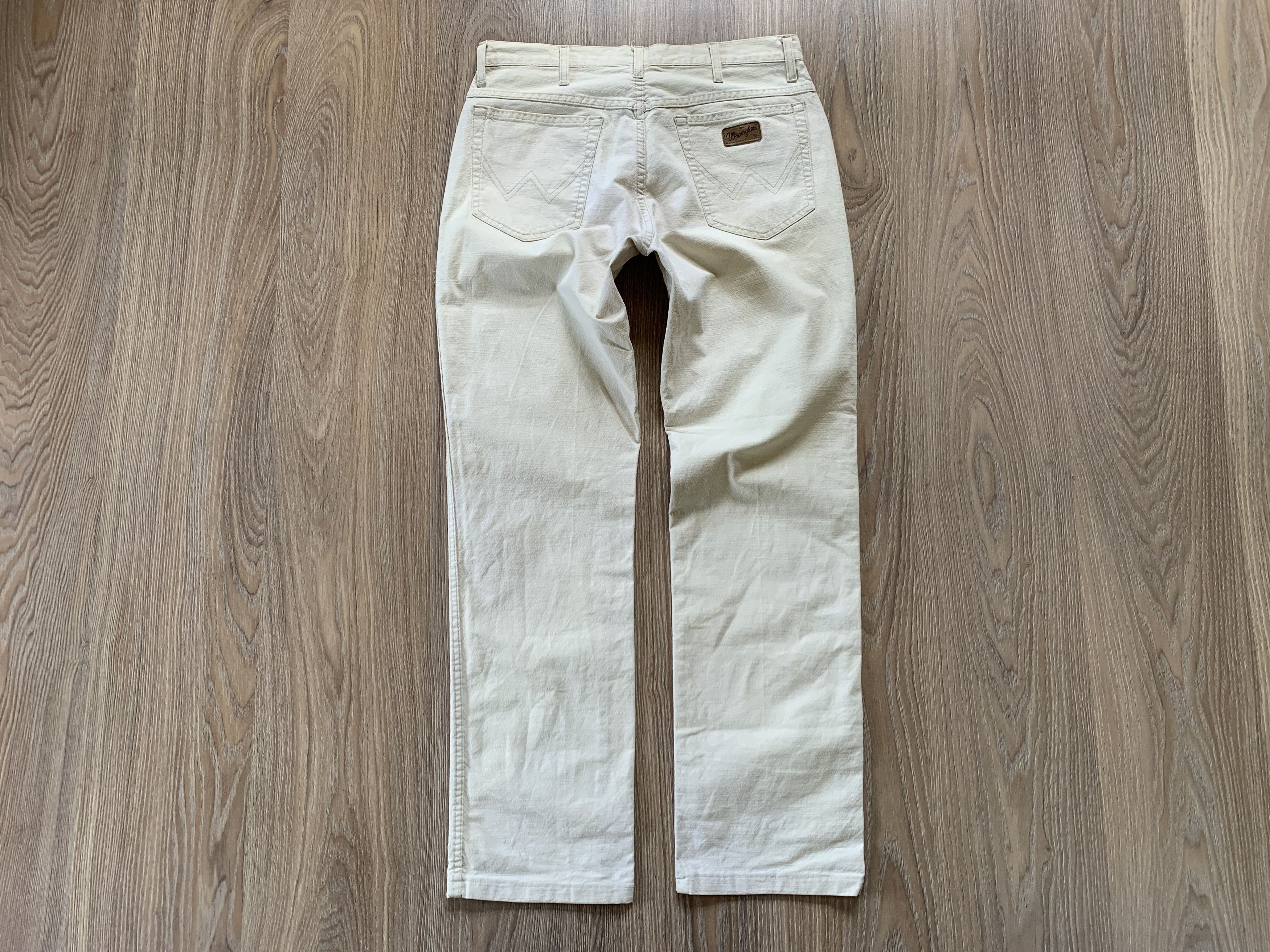 Vintage × Wrangler Wrangler Texas Stretch Vintage Beige Jeans Pants Size US 33 - 3 Thumbnail