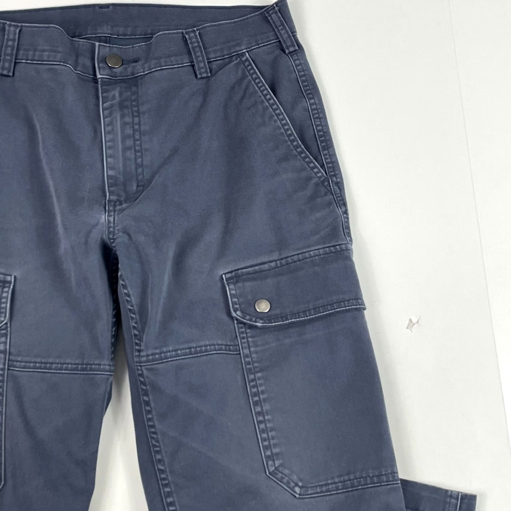 Vintage Duluth Pants Mens 32 x 30 Blue 40 Grit Canvas Cargo Straight Leg Workwear Rugged Shirt Size US 32 / EU 48 - 3 Thumbnail