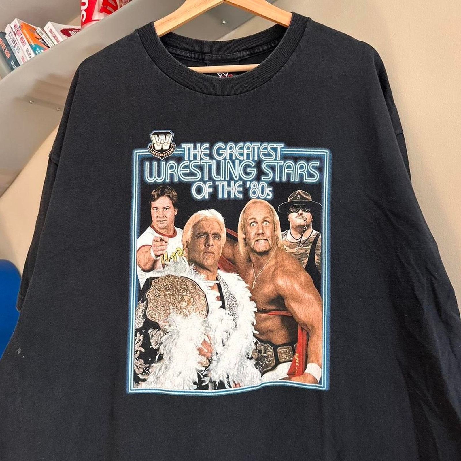 WCW/nWo × WWE Vintage WrestleMania Rick Flair Hulk Hogan Shirt Size US XXL / EU 58 / 5 - 2 Thumbnail