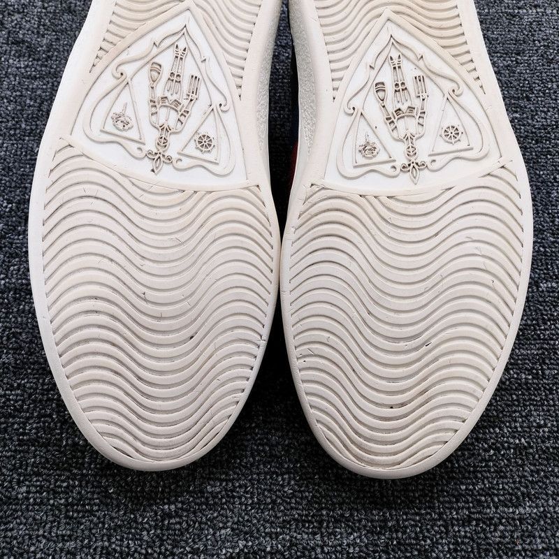 Gucci Gucci ACE Embroidered Bees and Stars Sneakers Size US 8 / EU 41 - 7 Thumbnail