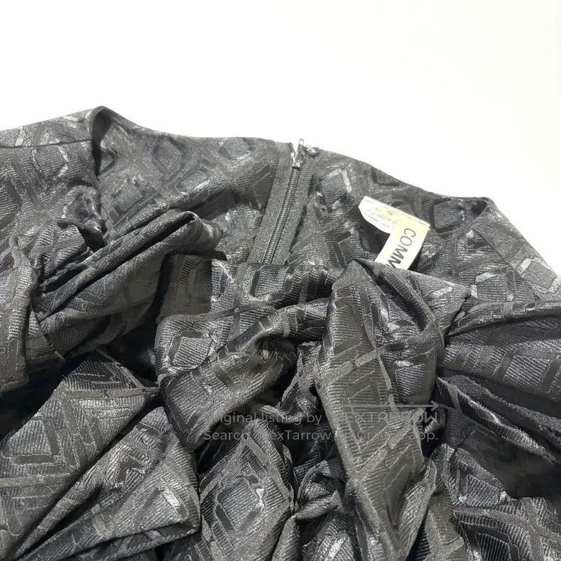 Comme des Garcons Comme Des Garcons Black retro jacquard bow dress Size S / US 4 / IT 40 - 4 Thumbnail