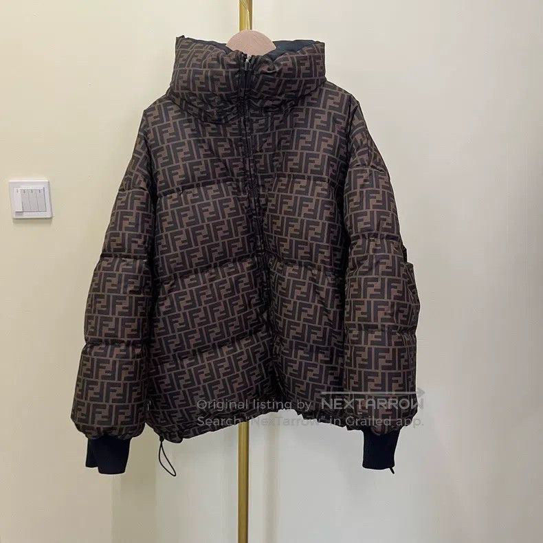 Fendi Fendi Monogram all-over print reversible down jacket Size S / US 4 / IT 40 - 1 Thumbnail