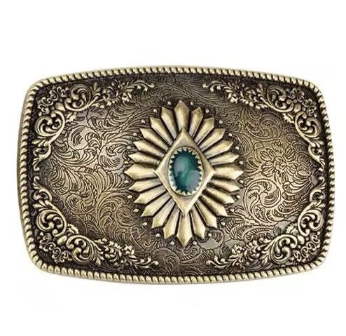 Japanese Brand × Vintage Printed Gems Belt Buckle Size ONE SIZE - 1 Thumbnail