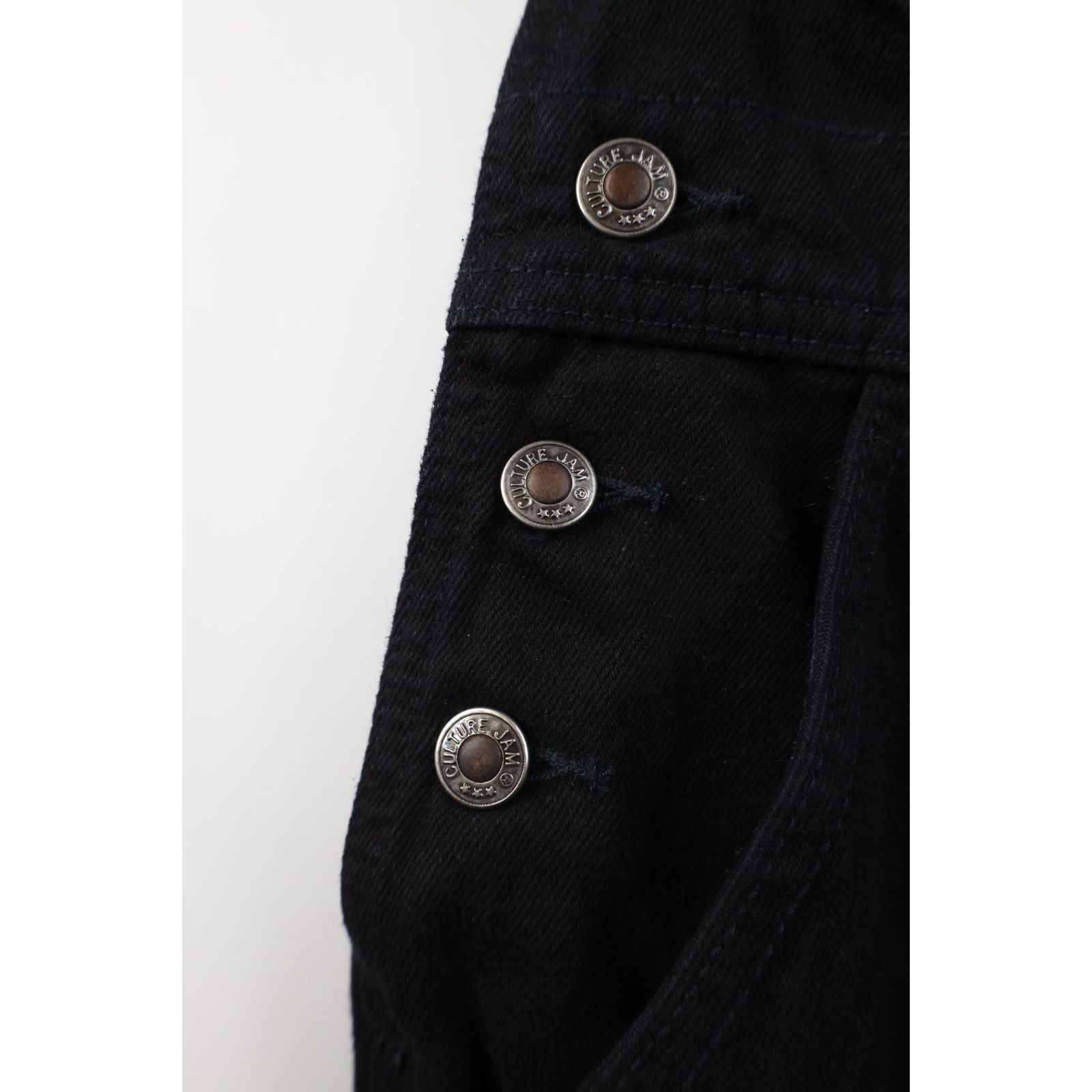 Vintage Deadstock Vintage 90s Streetwear Baggy Denim Jean Shortalls Size 28" / US 6 / IT 42 - 7 Thumbnail