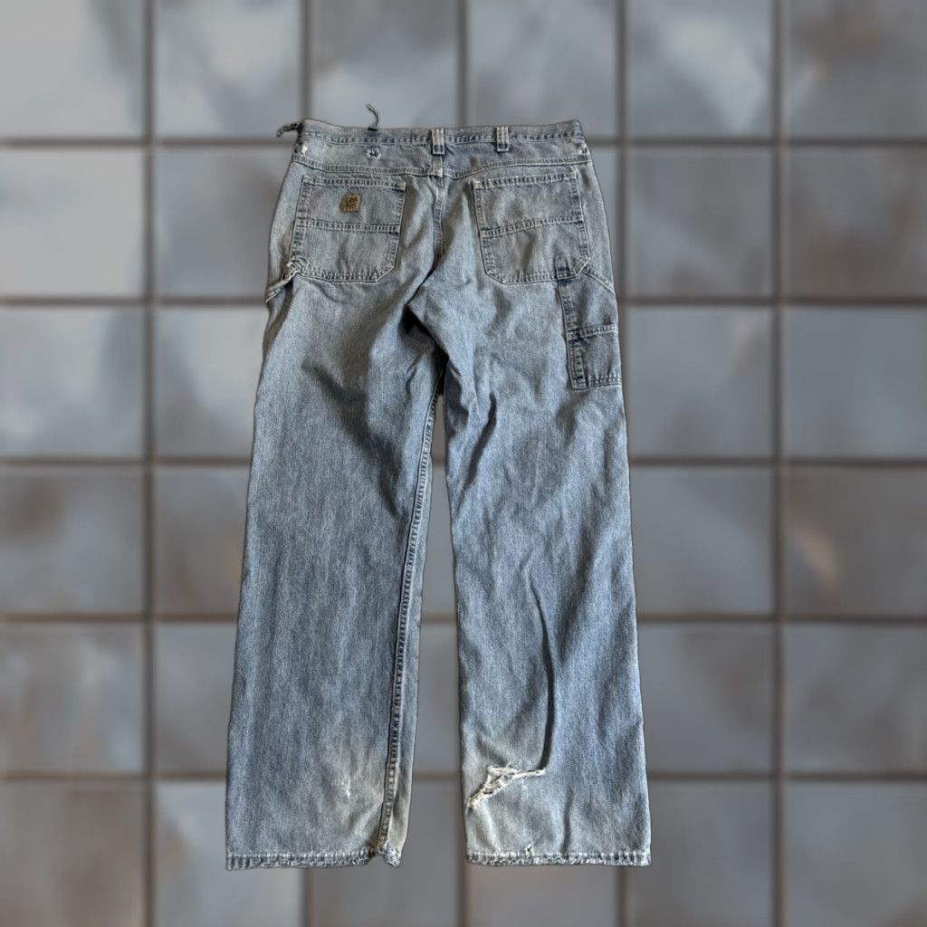 Lee VINTAGE Lee Dungaree Carpenter Blue Denim Jeans 90s Workwear Men Sz 38x34 Jeans Size US 38 / EU 54 - 1 Thumbnail