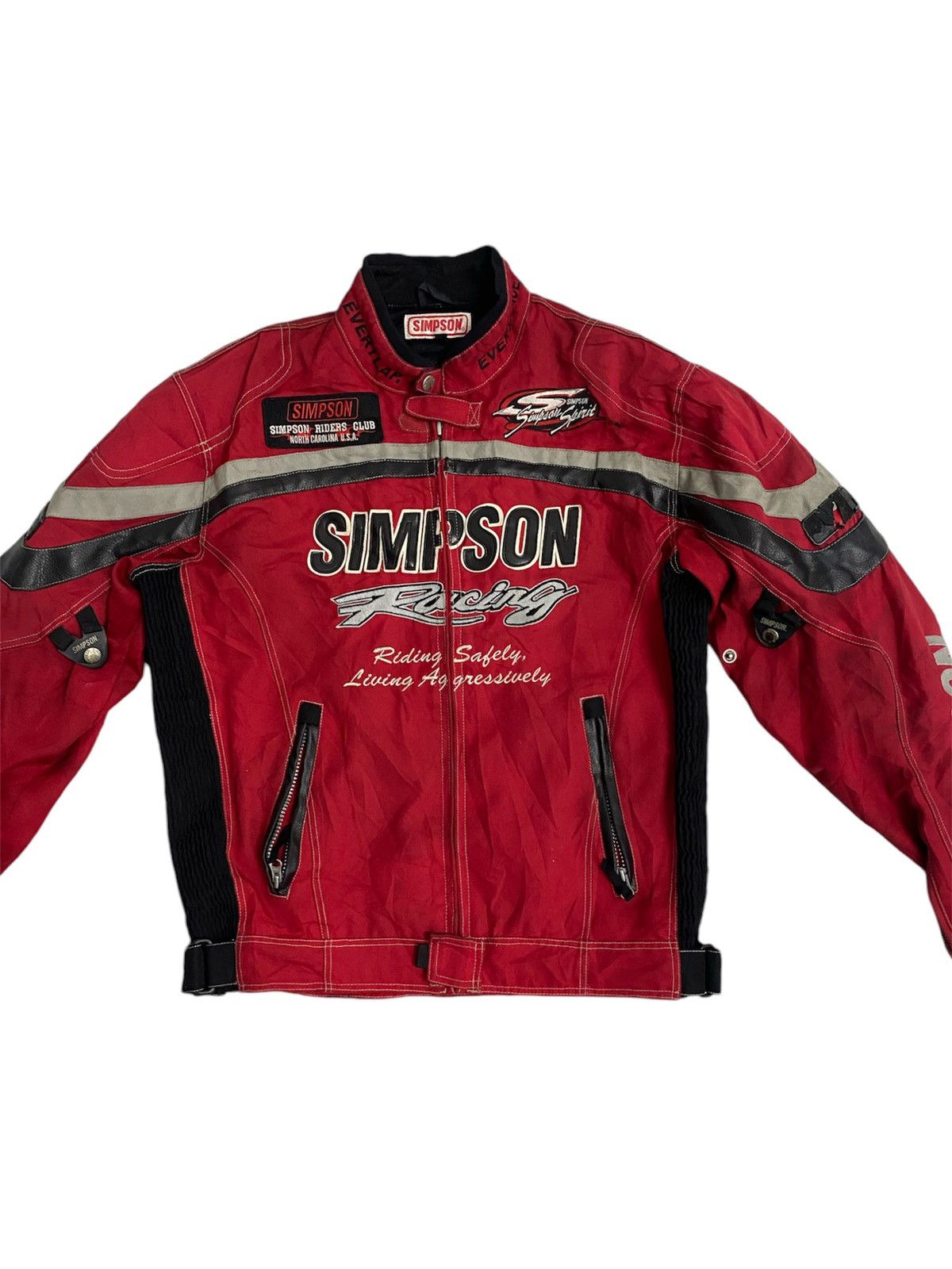 The Simpsons × Vintage Vintage Simpson Racing Usa Club biker Jacket Size US L / EU 52-54 / 3 - 2 Thumbnail