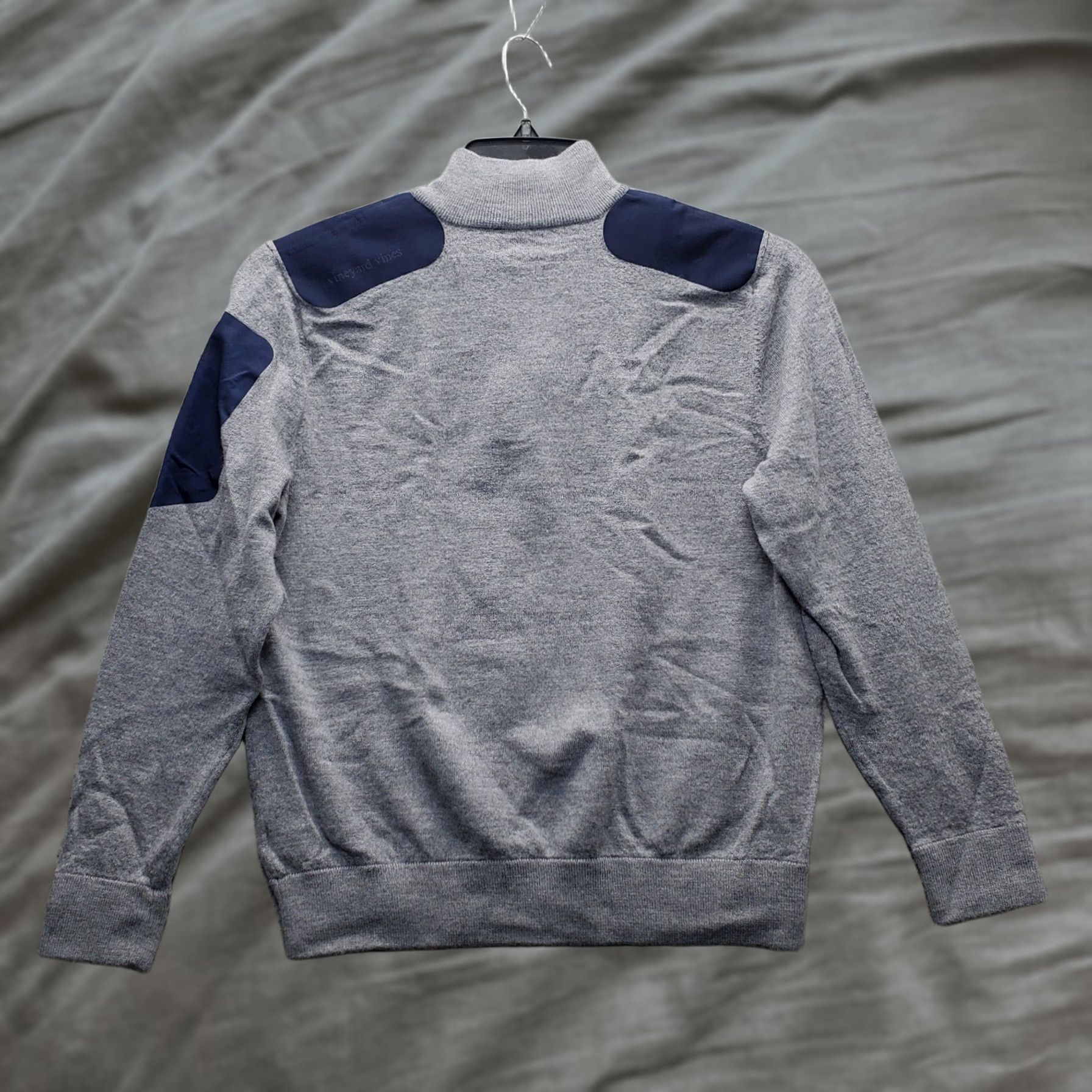 Vineyard Vines VINEYARD VINES Sweater Womens M Gray Performance Knit Side Shoulder 1/4 Zip Size M / US 6-8 / IT 42-44 - 1 Thumbnail