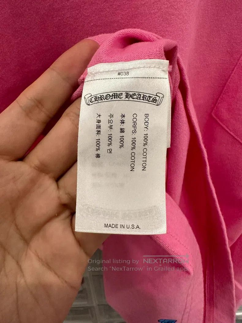 Chrome Hearts CHROME HEARTS Size XL Pink scroll short sleeve Size US XL / EU 56 / 4 - 5 Thumbnail