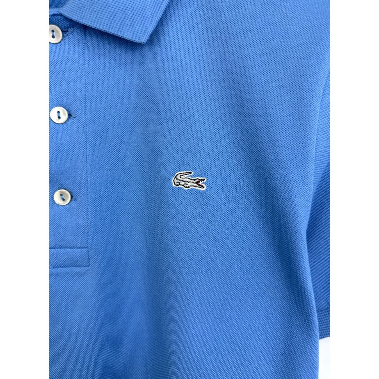 Lacoste 🇫🇷 Lacoste Limited Gray Crocodile Polo Shirt Made in France size M Blue Size US M / EU 48-50 / 2 - 4 Thumbnail