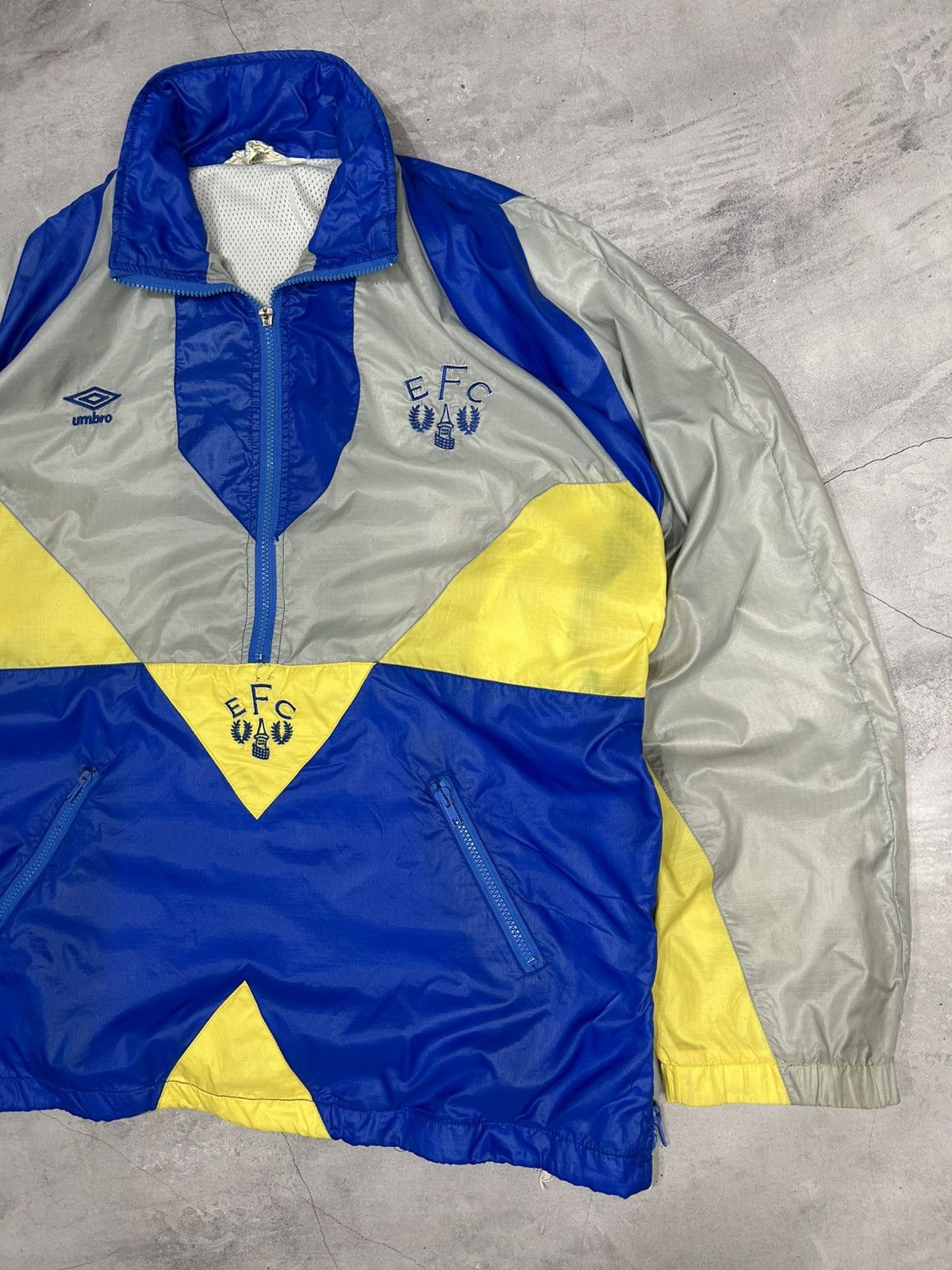Umbro × Vintage 1991/93 EVERTON VINTAGE UMBRO FOOTBALL TRACK TOP JACKET Size US XL / EU 56 / 4 - 2 Thumbnail