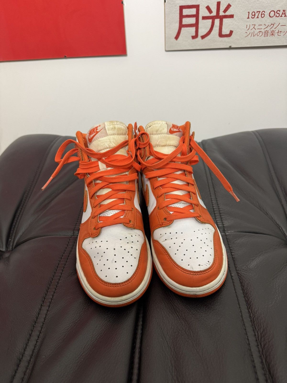 Nike Nike Dunk Syracuse High Top White Orange Sneakers Hype Size US 7 / EU 40 - 2 Thumbnail