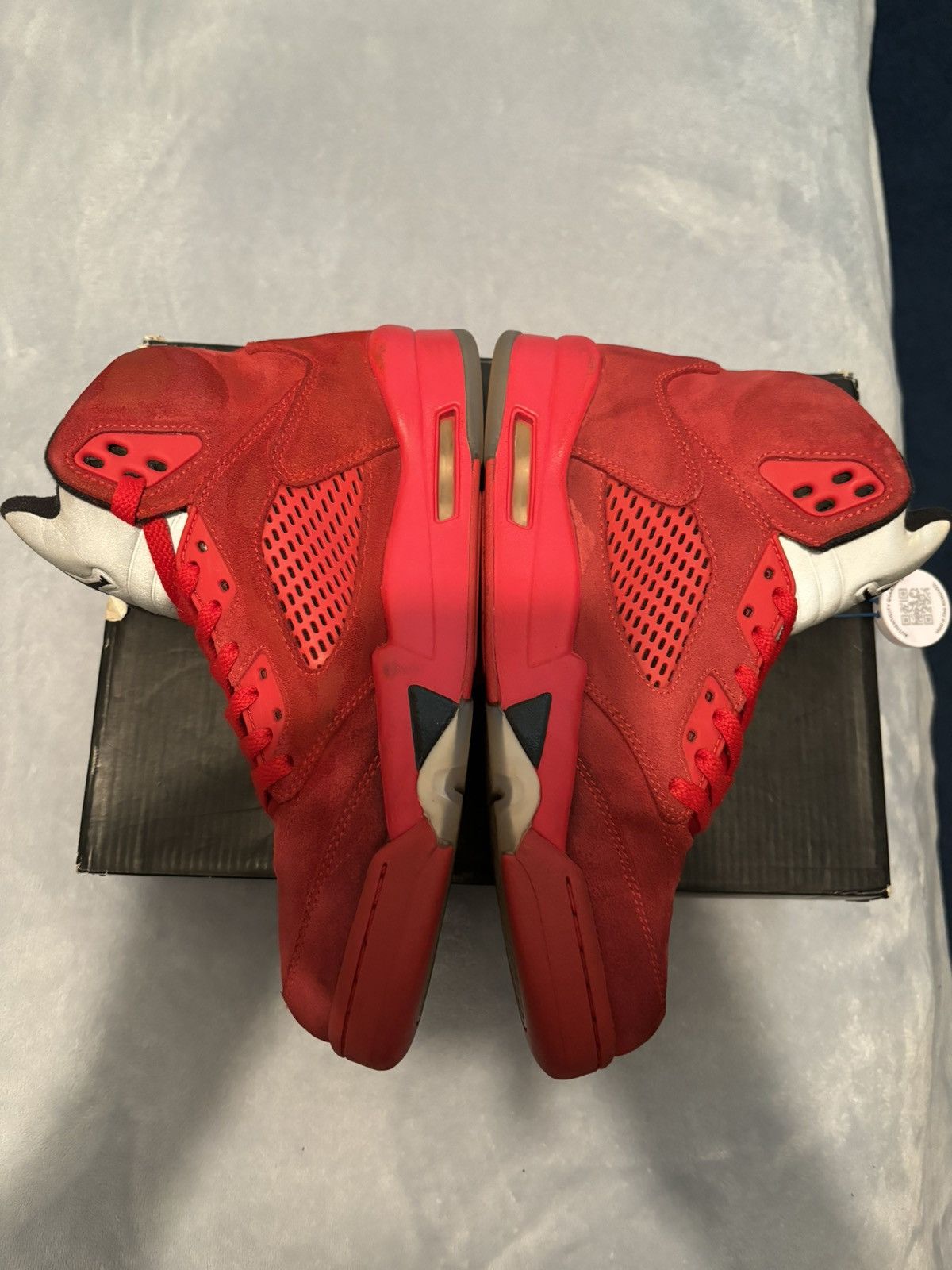Jordan Brand Air Jordan 5 Retro Red Suede 2017 Size 8 Size US 8 / EU 41 - 4 Thumbnail
