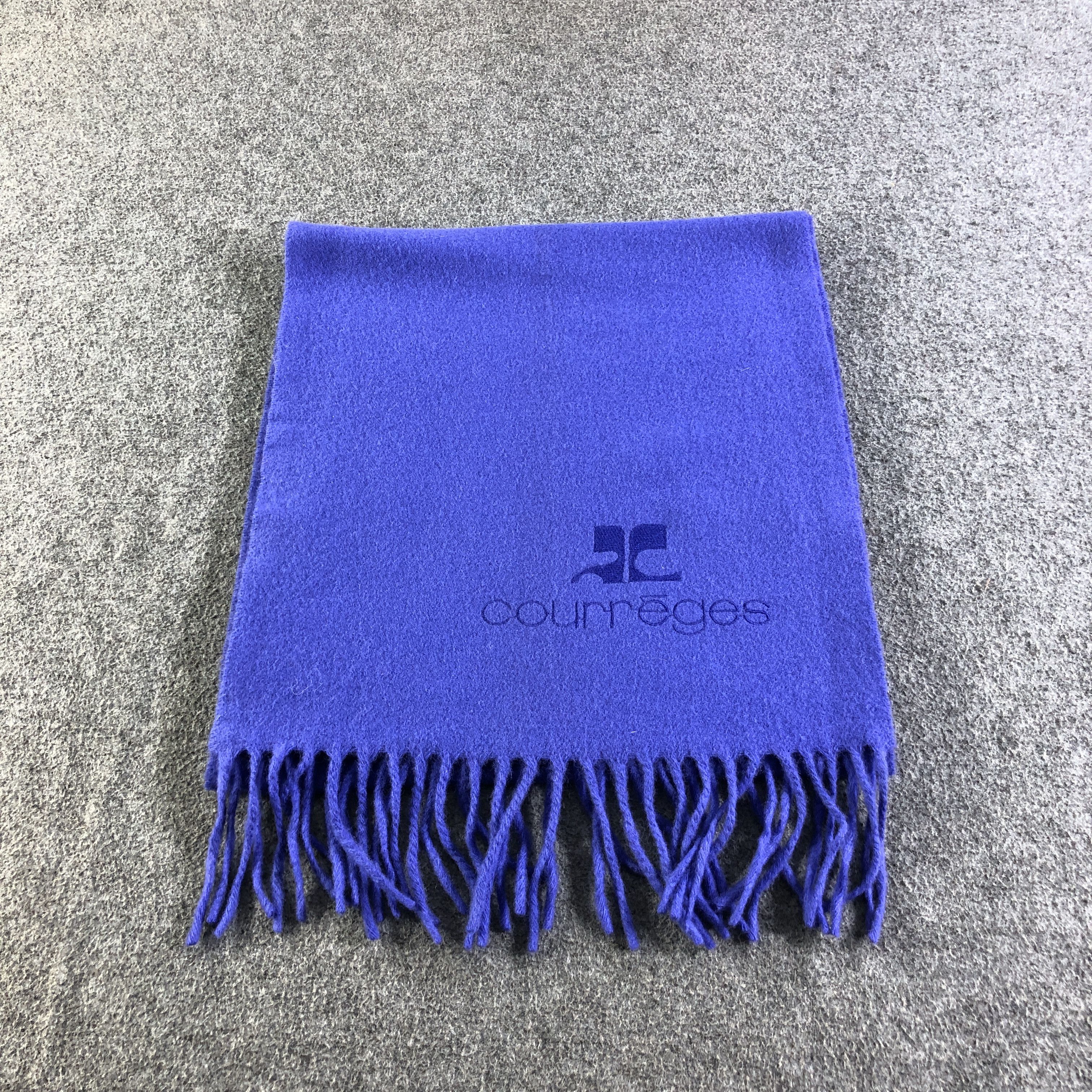 Courreges Wool Scarf Muffler Neckwear V2719
