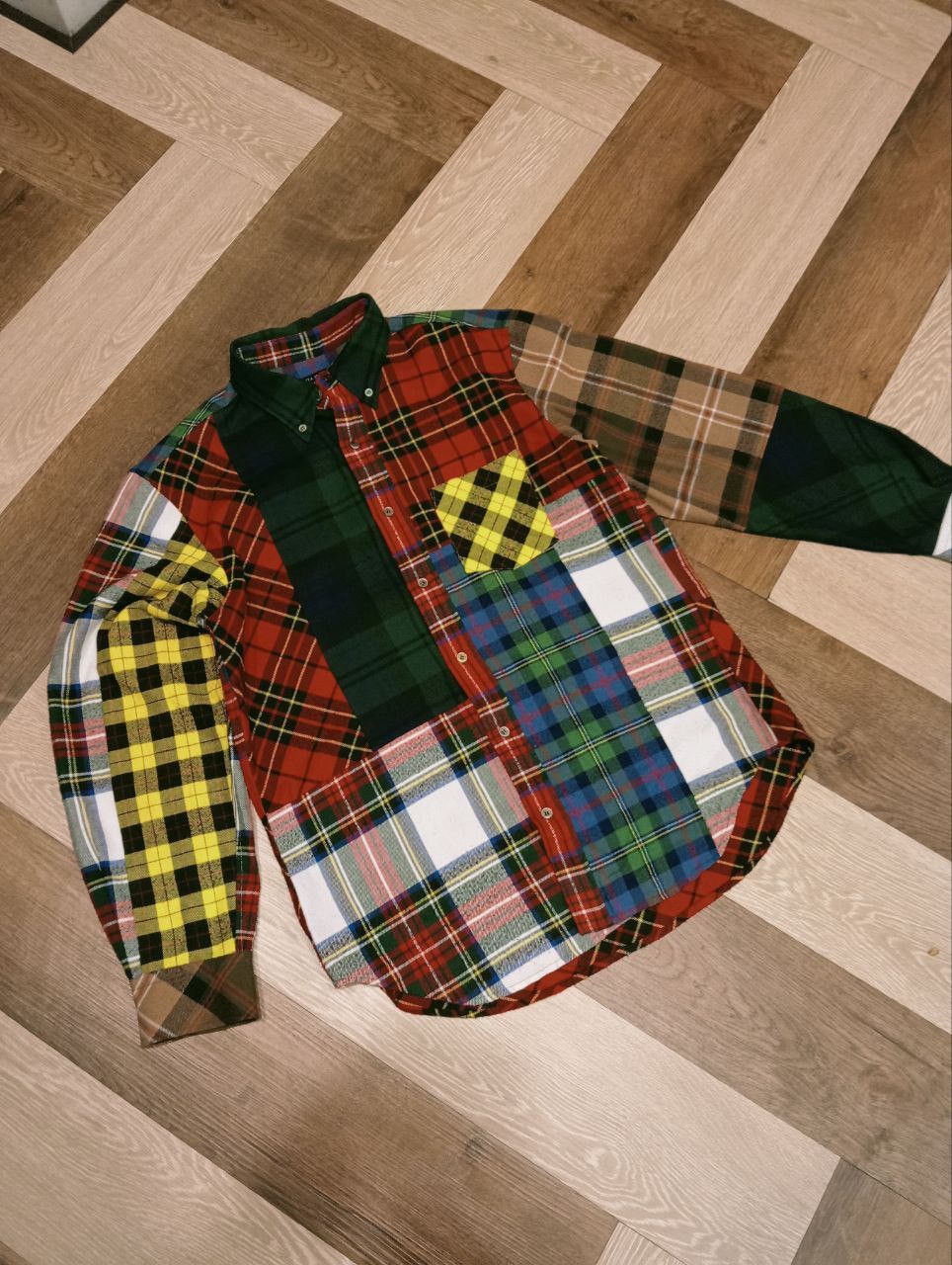 KEITAMARUYAMA JAPANESE KEITA MARUYAMA PATCHWORK SHIRT Size US M / EU 48-50 / 2 - 4 Thumbnail