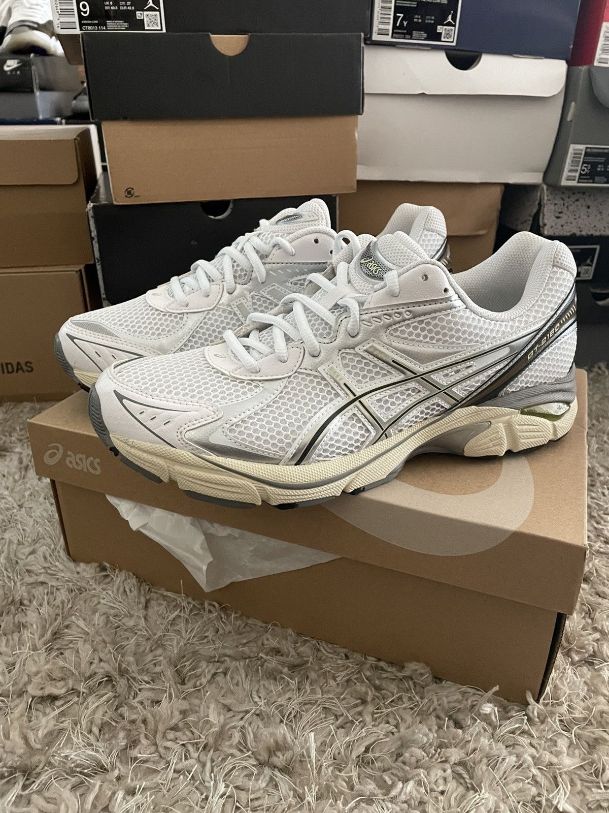 Asics Asics GT 2160 White Brown Soft Yellow Size US 9 / EU 42 - 1 Thumbnail