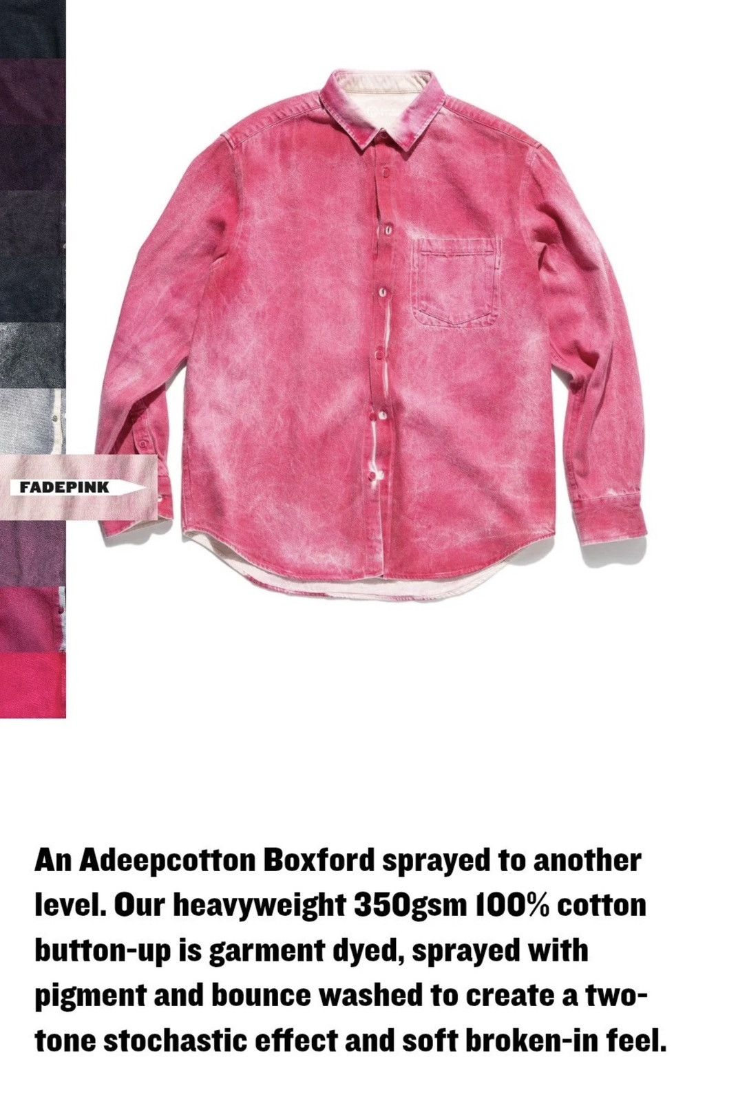 Outlier Outlier Adeepcotton Spraypig Boxford Fadepink Size S Size US S / EU 44-46 / 1 - 2 Thumbnail