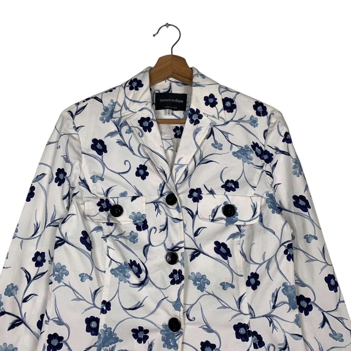 Other Nice Flower Design Emmedue Jacket Made In Italy Size M / US 6-8 / IT 42-44 - 2 Thumbnail