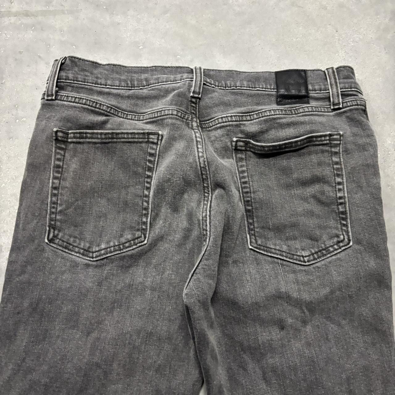 Japanese Brand × Vintage Crazy Vintage Y2K/2000s Grunge Faded Black Denim Jeans! Size US 33 - 7 Thumbnail