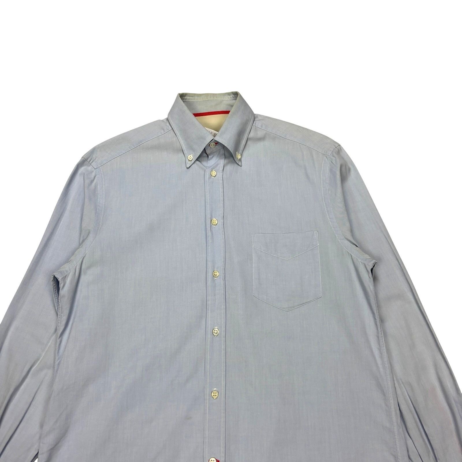 Brunello Cucinelli Brunello Cucinelli Bergdorf Goodman Button Down Shirt Mens M Size US M / EU 48-50 / 2 - 2 Thumbnail