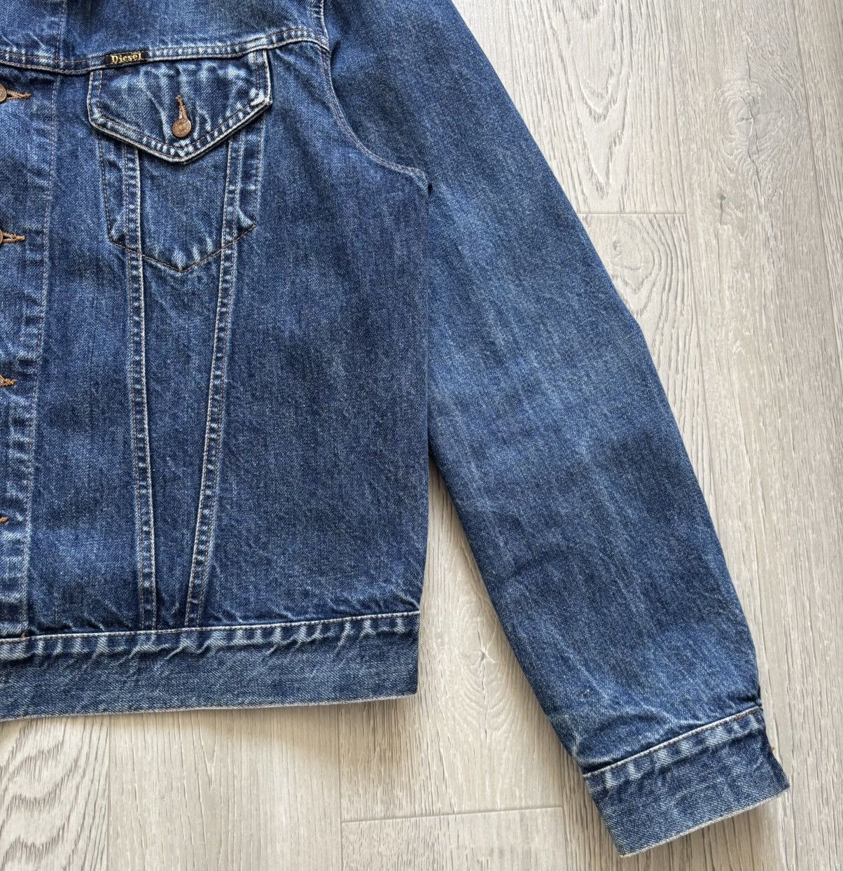 Diesel × Vintage Vintage Diesel Denim Jacket Boxy Fit 90s Italy Size US XL / EU 56 / 4 - 4 Thumbnail