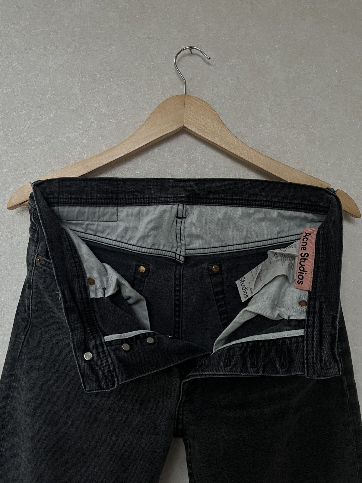 Acne Studios Acne Studios River Used Black Men's Jeans Size US 30 / EU 46 - 6 Thumbnail