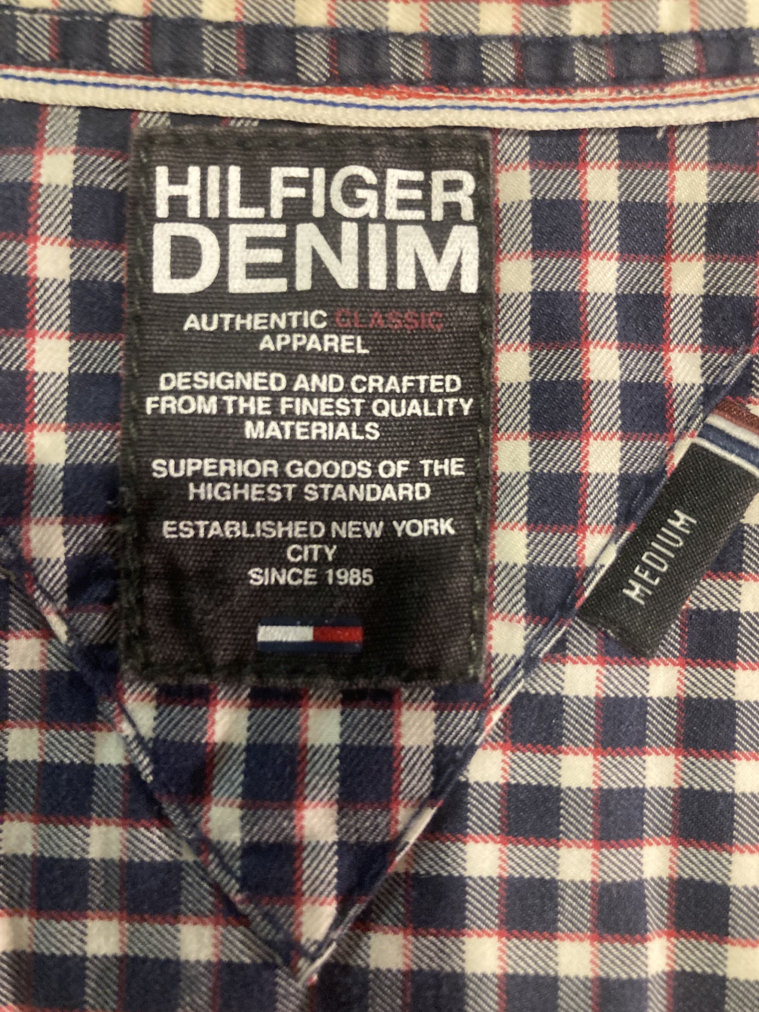 Tommy Hilfiger Hilfiger Denim heavy cotton micro check shirt Size US M / EU 48-50 / 2 - 1 Thumbnail
