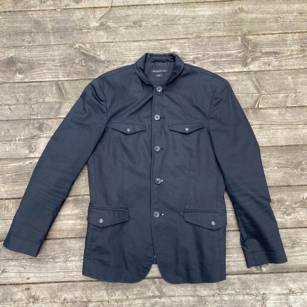 John Varvatos FW15 John Varvatos Luxe Cotton Utility Jacket Size 40 Black Size US L / EU 52-54 / 3 - 6 Thumbnail