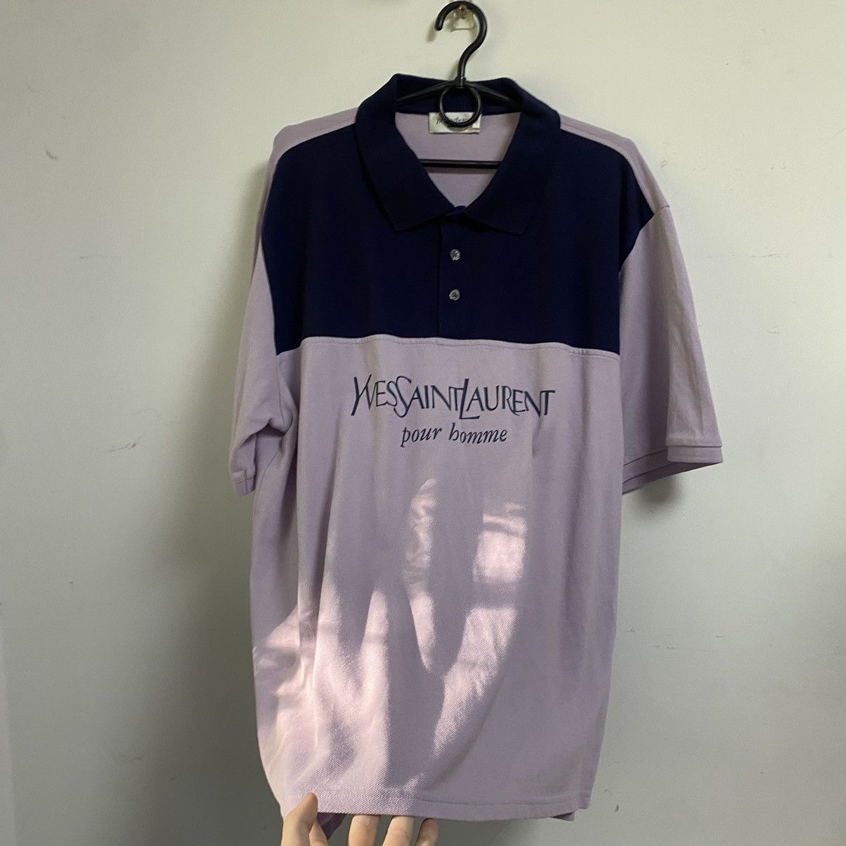Yves Saint Laurent Yves Saint Laurent Polo shirt Big Logo Y2k vintage Size US XL / EU 56 / 4 - 4 Thumbnail