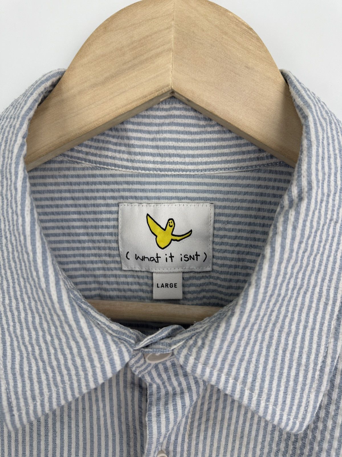Designer Mark Gonzales What it Isn’t Button Up Shirt Rare Retro Y2K Size US L / EU 52-54 / 3 - 6 Thumbnail