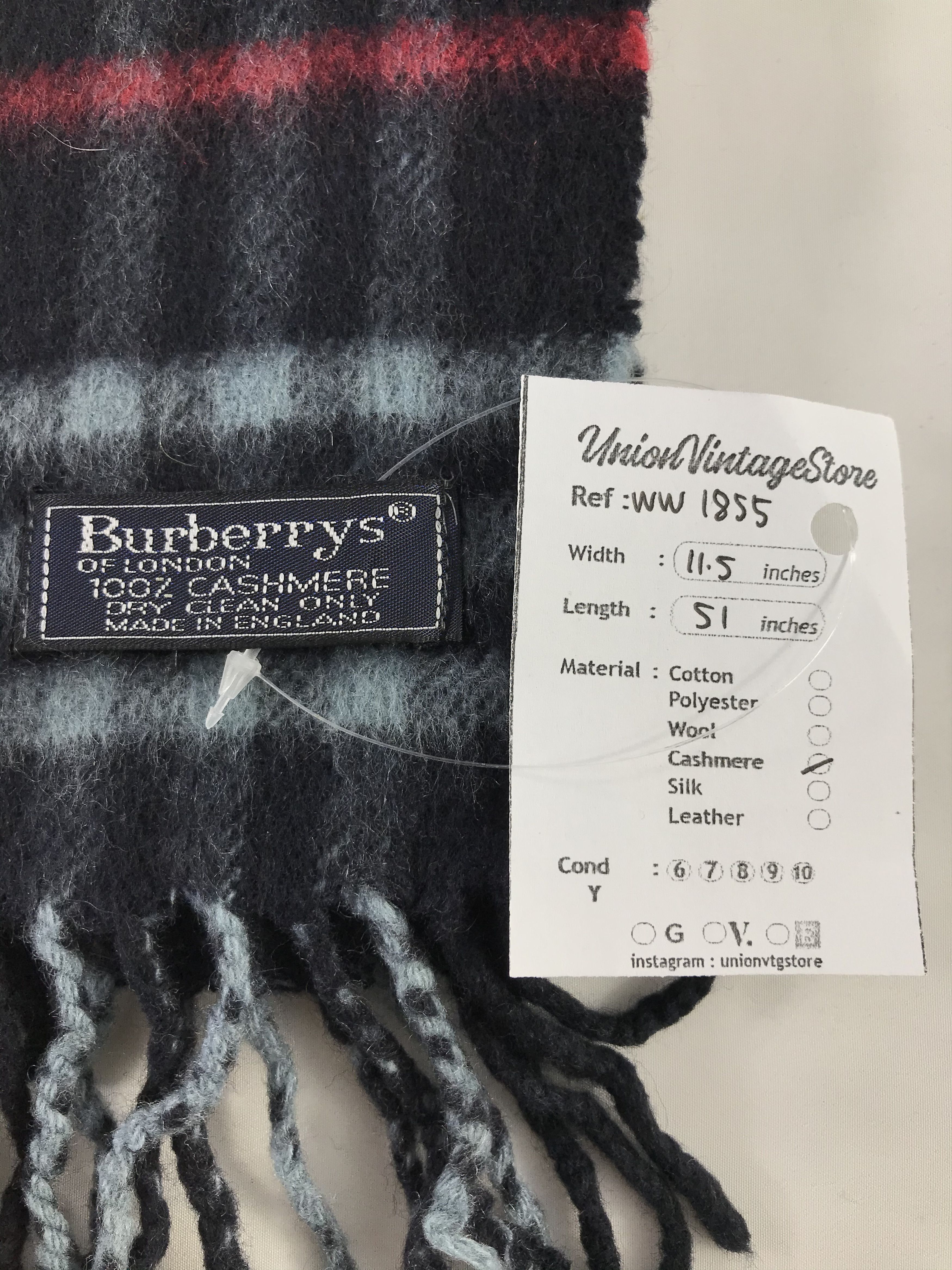 Burberry × Vintage Burberry Scarf / Muffler / Neckwear - WW1855 Size ONE SIZE - 5 Thumbnail