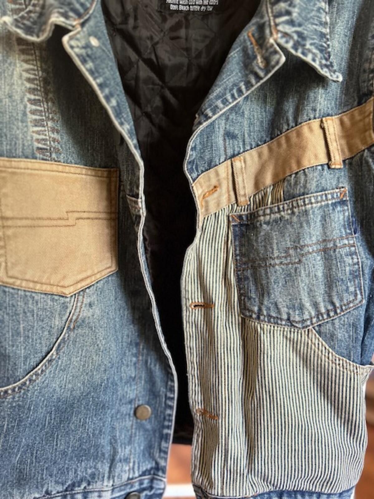 Other Monte Carlo Heavy Construction Denim Jacket with Patchwork Size US M / EU 48-50 / 2 - 4 Thumbnail